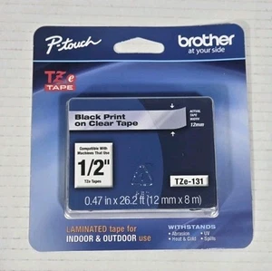 brother P-Touch tz Tape 12mm TZe-131 BRAND NEW - Picture 1 of 1
