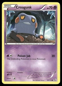 Pokemon Tcg Croagunk #62 Pokemon Legendary Treasures LP - Picture 1 of 2