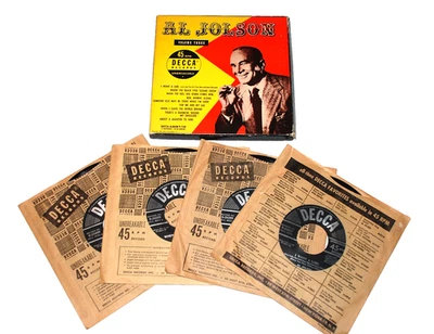 AL JOLSON Four Record Box Set Volume Three 45rpm Decca Records Unbreakable 1950 - Image 1 of 4