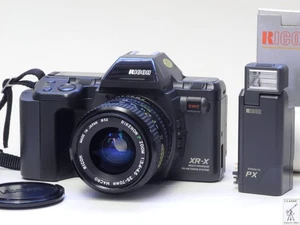 RICOH XR-X analog SLR Camera with Rikenon P Zoom Lens 35-70mm + Speedlite PX - Picture 1 of 24