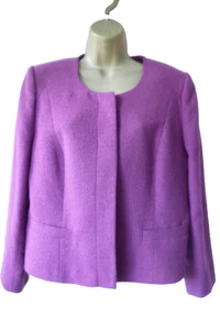 MINUET PETITE Ladies Size 18 Pinky Purple Wool Blend Smart Formal Blazer Jacket - Picture 1 of 12