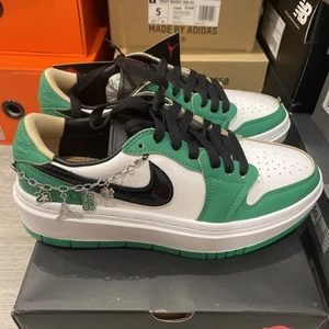 Size 7.5 - Jordan 1 Elevate Low Lucky Green 2022 DQ8394 301 - Picture 1 of 6