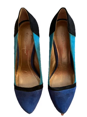 Salto alto plataforma multicolorido BCBGeneration feminino BG-Perries tamanho 7.5 - Imagem 1 de 4