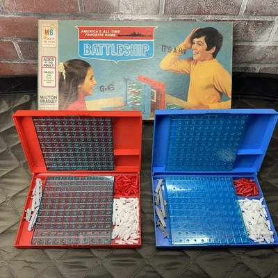 Vintage Battleship Board Game 1971 Edition Milton Bradley Strategy Complete - Image 1 of 3