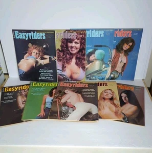 Lot of 9 Easyriders Magazines 1976 complete year Vintage Biker David Mann - Picture 1 of 24
