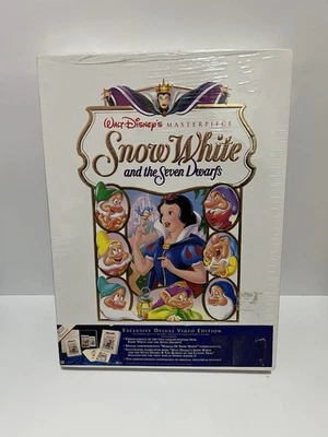Walt Disneys Snow White Masterpiece Exclusive Deluxe VHS Box Set *Sealed* - Image 1 of 4