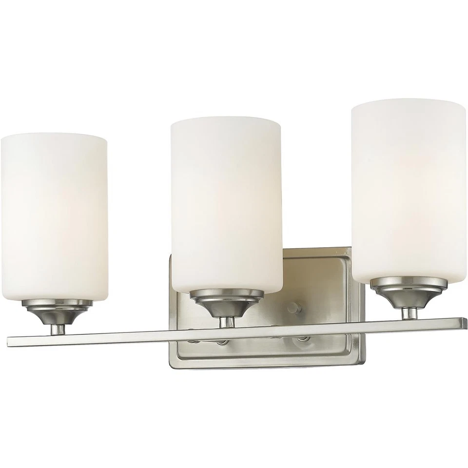 Z-Lite 435-3V-BN Bordeaux 3 Light 17.38 inch Brushed Nickel Vanity Wall Light - Image 1 of 1