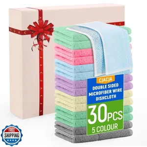Double Side Non Scratch Wire Dishcloth 30pcs-Multipurpose Wire Dishwashing Ra - Picture 1 of 5
