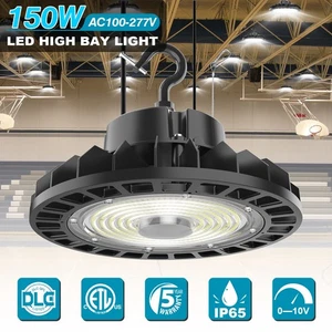 150W Led High Bay Light Commercial Industrial Warehouse Shop Light with US Plug - Picture 1 of 13