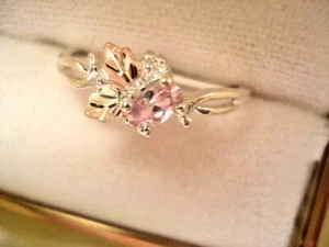 10K SOLID GOLD LEAFS ON Silver/ OCTOBER B.STONE-SZ., 6, 7, 8, --, 10 - Picture 1 of 4