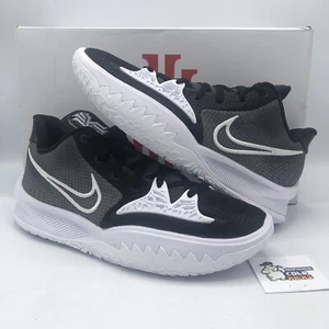 Nike Kyrie 4 Low TB Black White Oreo 2021 size 13 DA7803-001 KD Kobe I II 3 V VI - Picture 1 of 10
