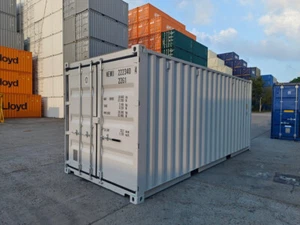 20 fuß DC Seecontainer NEU One-Way in Lichtgrau RAL 7035 EOD - Bild 1 von 14