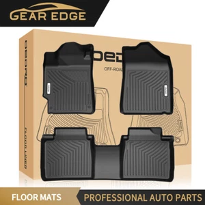 Floor Mats for Toyota Camry 2011-2007 Front & 2nd Row Floor Liner Set TPE Rubber - Picture 1 of 11