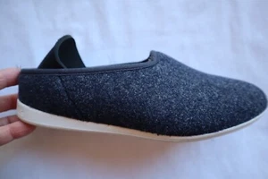 Charcoal Gray / Black Textile MAHABIS Shearling Lined Slippers 36 US 5 - 6 - Picture 1 of 7