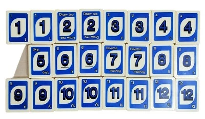 Juego de Mesa UNO Rummy Up Repuesto Azulejos Originales Solo Azul Mattel 23 Piezas Foto 1 de 4