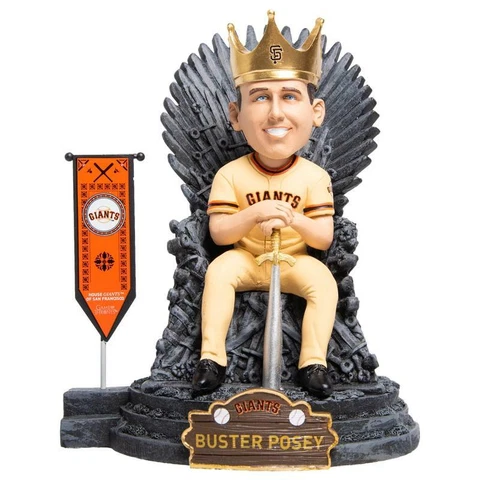 Buster Posey San Francisco Giants Game of Thrones Iron Throne GOT Bobblehead Cover
