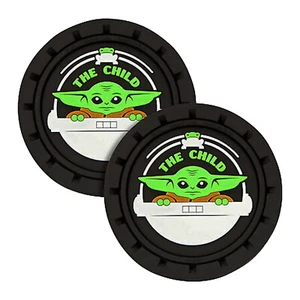 Disney Star Wars Mandalorian The Child Baby Yoda Automotive Cup Coaster - 2 PC - Bild 1 von 3