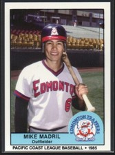 Mike Madril 1985 Cramer Edmonton Trappers #3 California Angels  #2