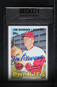 2010 Topps The Cards Your Mom Threw Out Jim Bunning BAS Certified BAS Encased