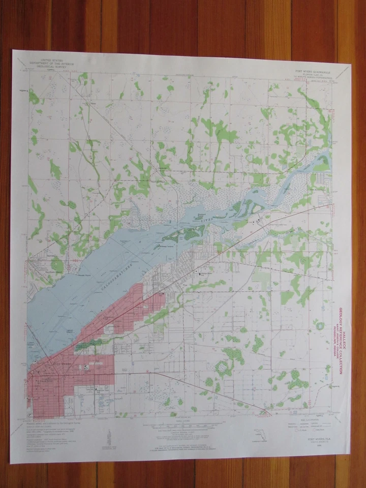 Fort Myers Florida 1959 Original Vintage USGS Topo Map - Image 1 of 1
