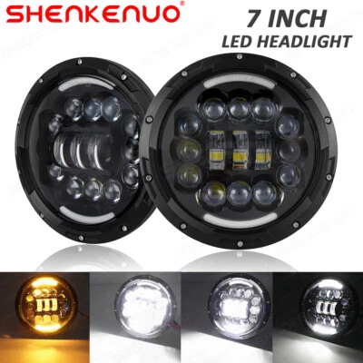 Faros LED redondos altos/bajo de 7 pulgadas para Mercedes Benz 240D 300D 220D 300TD 280 Foto 1 de 4