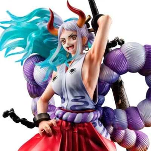 One Piece Yamato Portrait Statue Megahouse PVC 27cm Ready to Ship - Foto 1 di 3