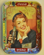 COCA COLA VASSOIO ORIGINALE USA 1950 MODERNARIATO VINTAGE PUBBLICITA’