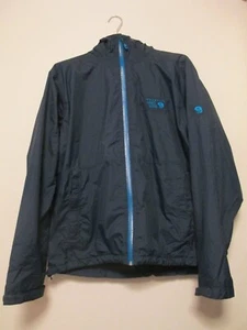 Mountain Hardwear Finder Jacket Mens XL Blue Nylon Hooded Lightweight - Picture 1 of 17