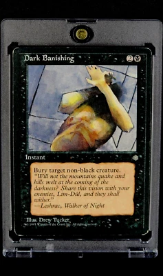 1995 MtG Magic The Gathering Ice Age Dark Banishing Black Vintage Magic Card - Image 1 of 4