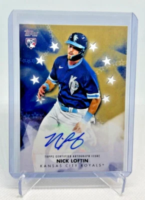 2024 Topps Series 1 Baseball Stars NICK LOFTIN RC Auto Royals - Image 1 of 2