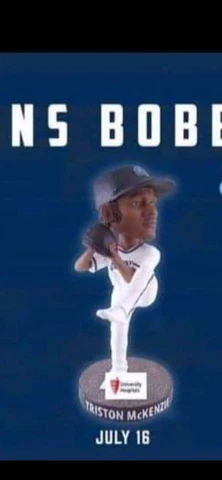 Lake County Captains Triston McKenzie Bobblehead  Cleveland Guardians Cover
