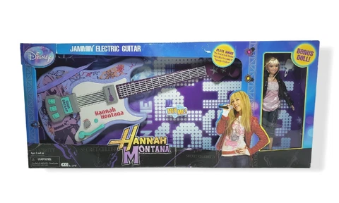 Hannah Montana Jammin Electric Guitar Toy With Doll Disney CDI 62758 Miley Cyrus Cover