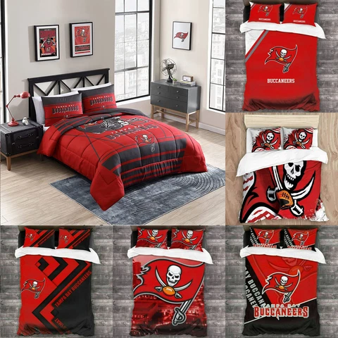 Tampa Bay Buccaneers 3PCS Bedding Set Ultra Soft Duvet/Quilt Cover Pillowcases Cover