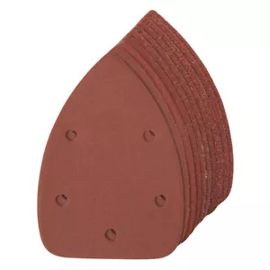 10pc Pro Detail Sander Sheets 140mm Mixed 60/80/120/240 Grit Hook & Loop Set - Picture 1 of 5