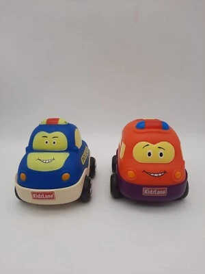 Kidzlane Pull Back Action Cars w/Rattle Toddler Baby Police Car and First Aid - Image 1 of 4