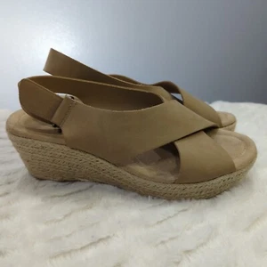 CL by Laundry Damen hellbraun Dream II Slingback Wildleder Keilabsätze Größe 10 - Bild 1 von 10