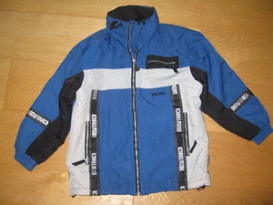 Anorak wattierte Jacke Winterjacke Skijacke Gr 140 Jungen Etirel blau Kapuze - Bild 1 von 6