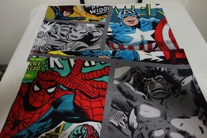 2 Marvel Superheroes Pillowcase Pair Double Sided Spiderman Hulk Iron Man - Picture 1 of 2