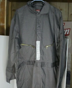 WALLS Master Made Gray Coveralls MEN 52 Regular Workwear Jumpsuit  - Picture 1 of 4