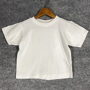 VINTAGE 90s Pokemon Blank T Shirt Youth Kids Size 5/6 White USA Nintendo Cotton - Picture 1 of 11