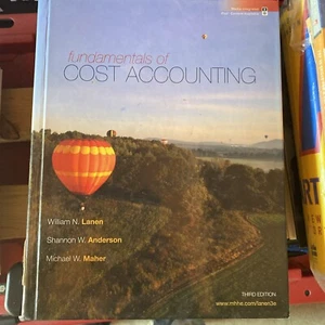 Fundamentals of Cost Accounting by Lanen, William, Anderson, Shannon.. VG Cond - Picture 1 of 6