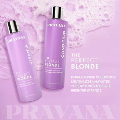 Pravana The Perfect Blonde Shampoo and Conditioner Combo 11 Oz Each - Image 1 of 4