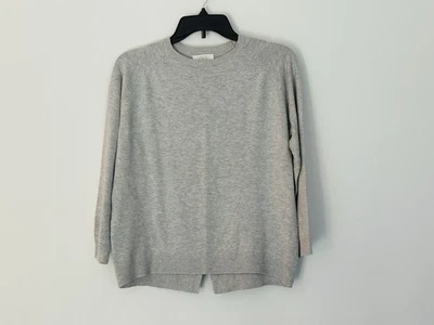 ZARA GIRLS KID SWEATER SIZE 11-12 GRAY KNIT LIGHTWEIGHT SWEATER - Image 1 of 3