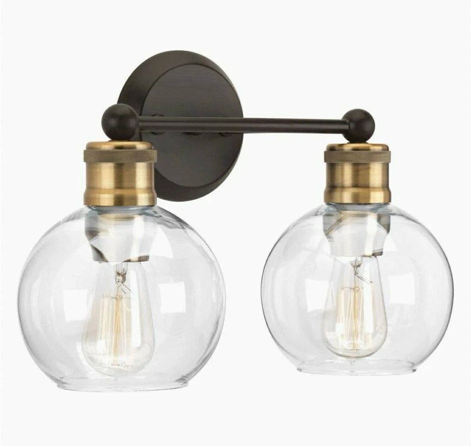 Progress Lighting Hansford 15-1/2 in. Vintage Electric 2-Light, Antique Bronze - Image 1 of 1