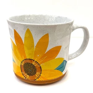 Potter’s Corner 16 oz Sunflower On White Coffee Tea Mug Cup - Picture 1 of 3