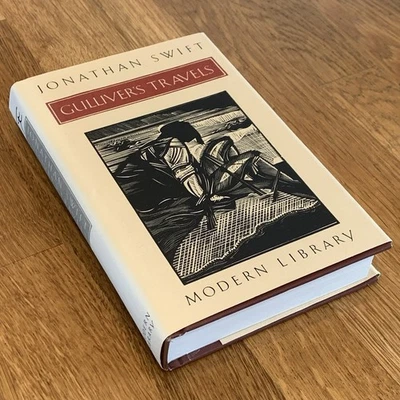 GULLIVER'S TRAVELS by Johnathan Swift 1985 Modern Library LEATHER HC DJ - Image 1 of 4