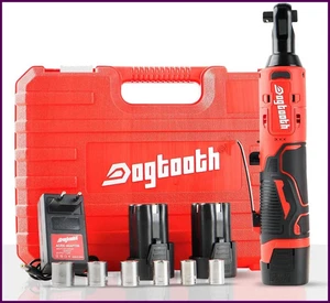 Kit Caricabatterie 12V Llave De Trinquete 3/8 Elettrica Alambrica Con 2 Batterie - Foto 1 di 12
