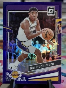 Rui Hachimura 2023-24 Donruss Optic #162 Purple Prizm - Imagen 1 de 2