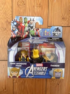 MARVEL MINIMATES AVENGERS ASSEMBLE SERIES DARK THOR & THANOS TOY FIGURE SET - Picture 1 of 2