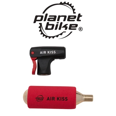 Planet Bike 1023 Air Kiss Portable CO2 Bike Tire Inflator for Presta or Schrader - Image 1 of 4